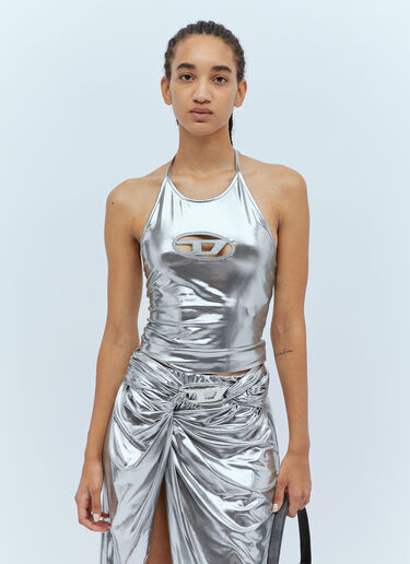 Diesel T-Salila-OD Halter Top Silver dsl0253011