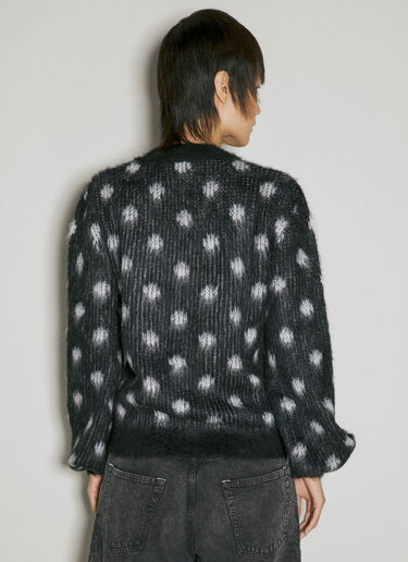 Polka Dot Knit Cardigan Marni Polka Dot Knit Cardigan Black mni0254001