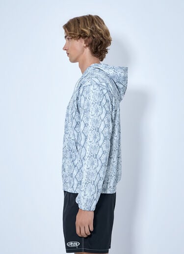 LN-CC® - Stüssy: Athletic Mesh Zip Hooded Sweatshirt - Grey Stüssy Athletic Mesh Zip Hooded Sweatshirt Grey sts0166076