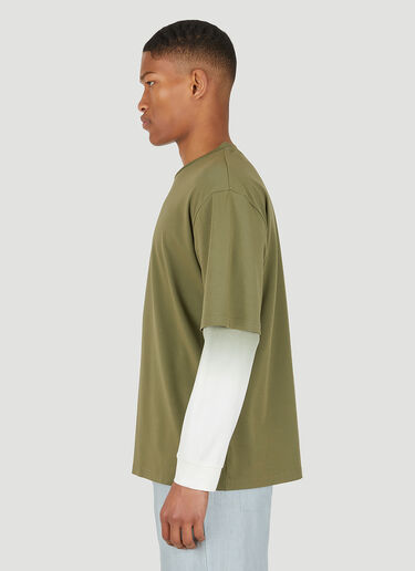 Wynn Hamlyn Men's Double T-Shirt Green wyh0148003