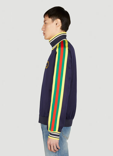 Gucci Embroidered Logo Track Jacket Navy guc0152002