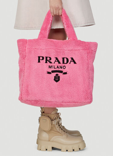 Prada Terry Tote Bag Pink pra0248028