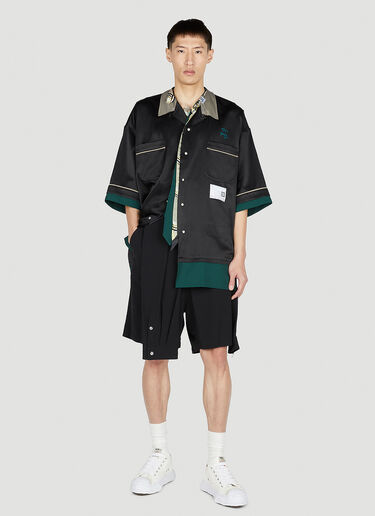 Maison Mihara Yasuhiro Mixed Shirts Easy Shorts Black mmy0152004
