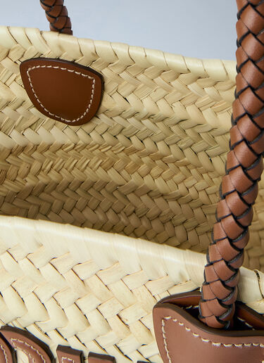 Miu Miu Woven Fabric Tote Bag Beige miu0264023