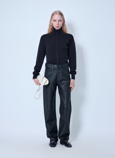 LN-CC® - Lemaire: Five Pockets Twisted Pants - Black Lemaire Five Pockets Twisted Pants Black lem0266005
