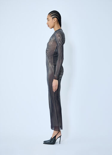 Jean Paul Gaultier Mesh Maxi Dress Grey jpg0260001