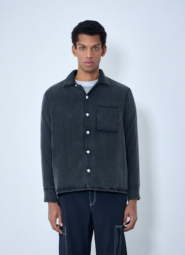 NÒMARYTHM TEXTILE Relaxed Button-Down Shirt Black nma0162004