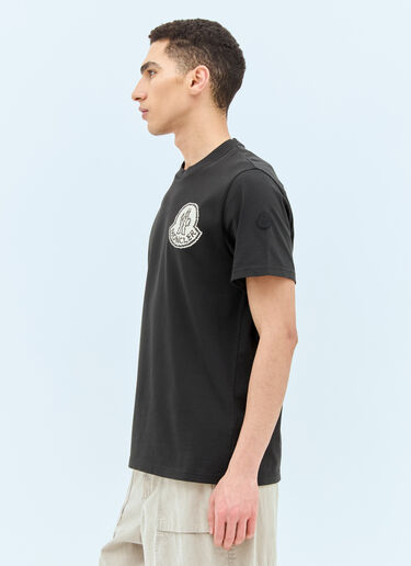 Moncler 로고 아플리케 티셔츠  블랙 mon0157030