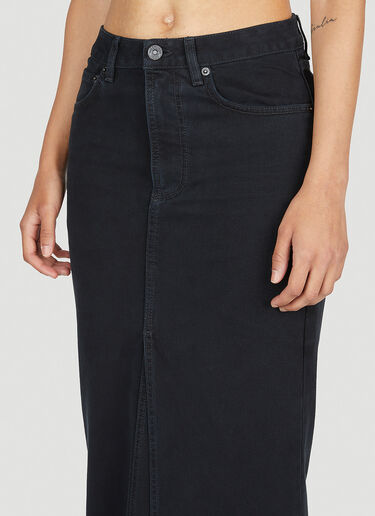 Balenciaga Denim Maxi Skirt Black bal0253003