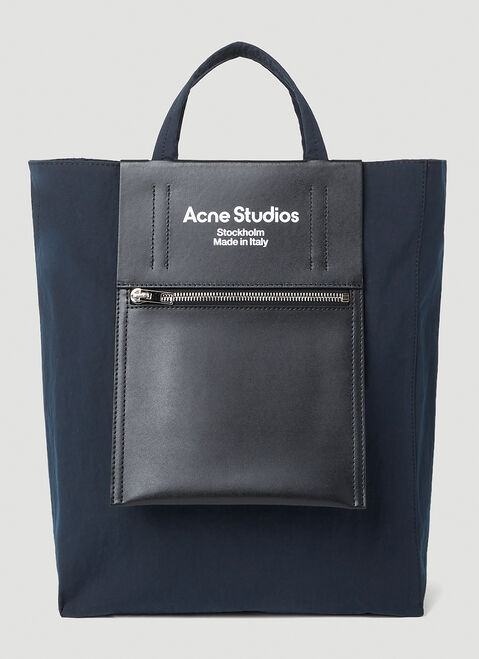 Acne Studios Classic Logo Tote Bag  Blue acn0353010