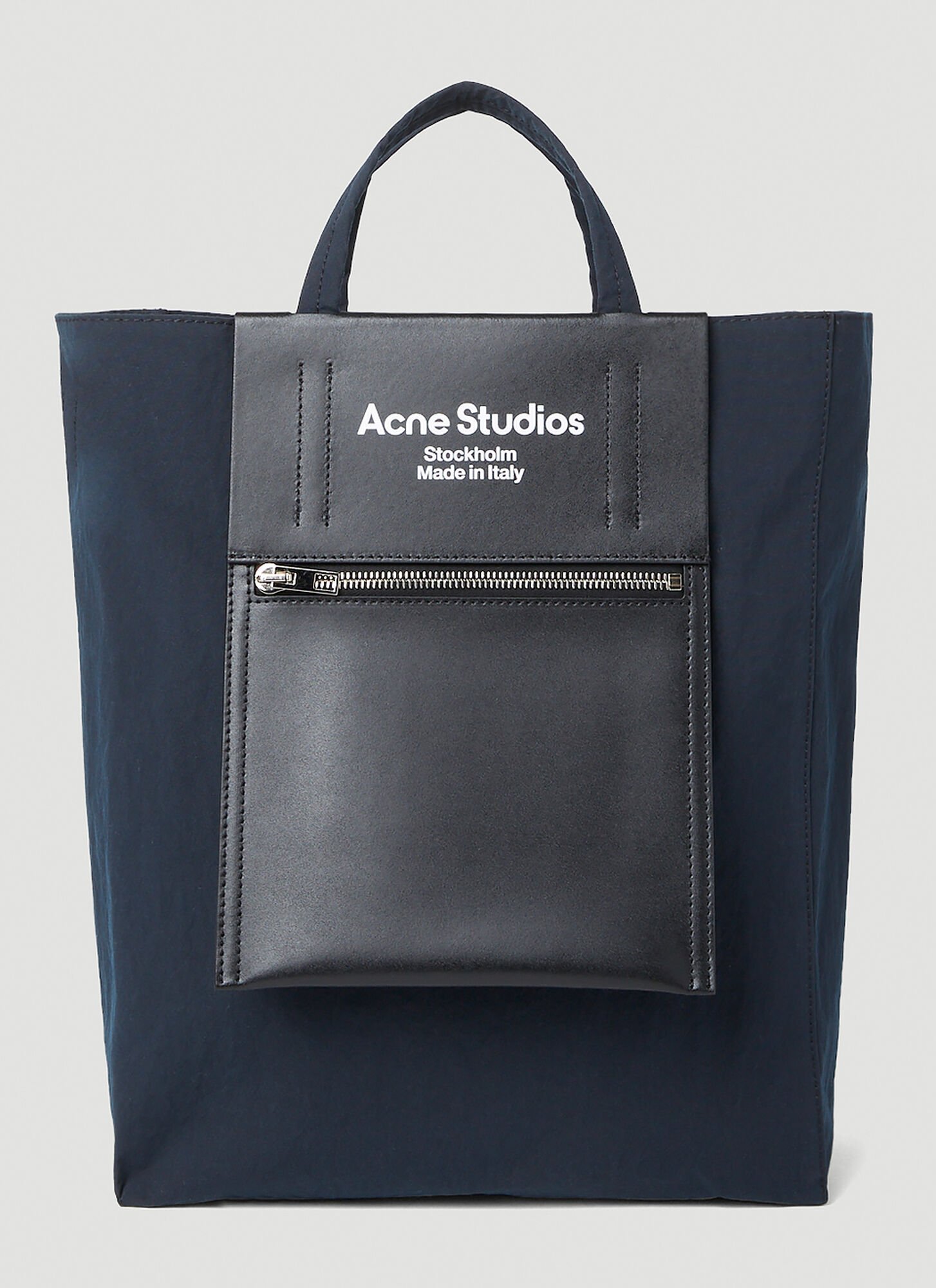 Shop Acne Studios Classic Logo Tote Bag In Black