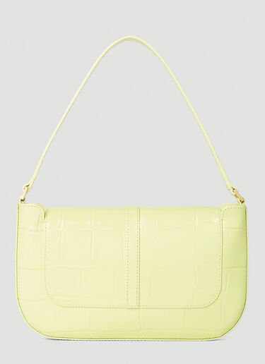 BY FAR Miranda Croc Shoulder Bag Yellow byf0252008