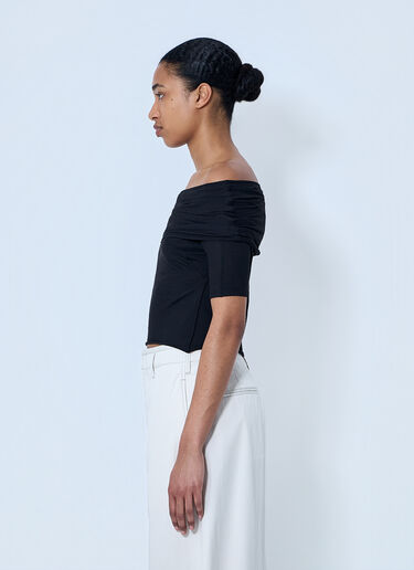 Lemaire Short Sleeve Twisted Top Black lem0264010