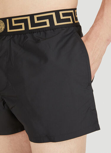 Versace Greca Border Swim Shorts Black ver0149065