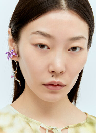 Acne Studios Flower Earring Silver acn0256044