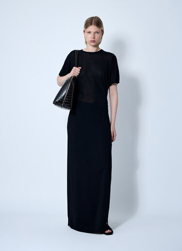 TOTEME High Slit Skirt Black tot0261058
