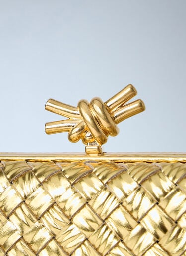 Bottega Veneta Knot Clutch Gold bov0263044