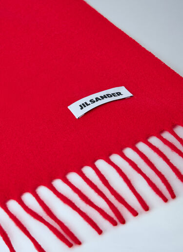 Jil Sander Neck Warmers Mufflers Scarf Red jil0265012