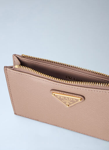 LN-CC® - Prada: Saffiano Card Holder - Pink Prada Saffiano Card Holder Pink pra0263022