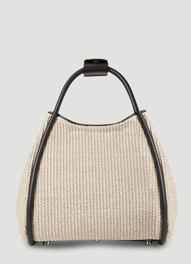 Max Mara Marines Straw Tote Bag Beige max0252036