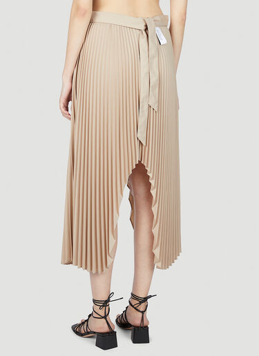 Rokh Satin Pleated Skirt Beige rok0251005