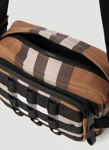 Burberry 格纹单肩包 棕色 bur0151076