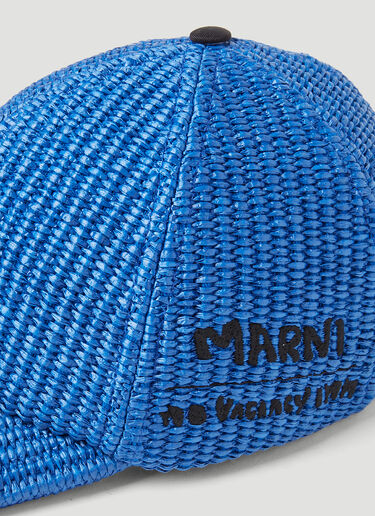 Marni x No Vacancy 编织棒球帽 蓝色 mvy0153013