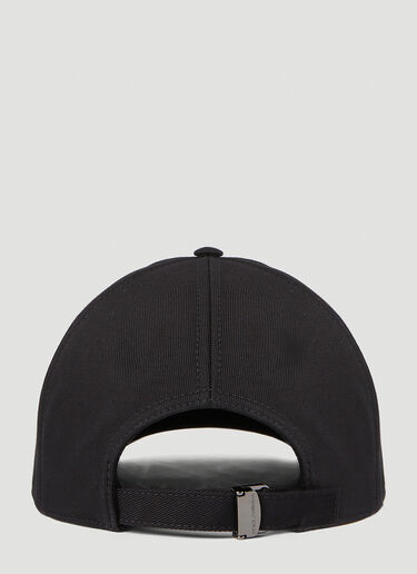 Dolce & Gabbana 로고 자수 베이스볼 캡 블랙 dol0151002
