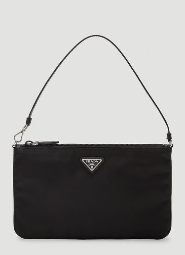 Prada Nylon Shoulder Bag Black pra0243022