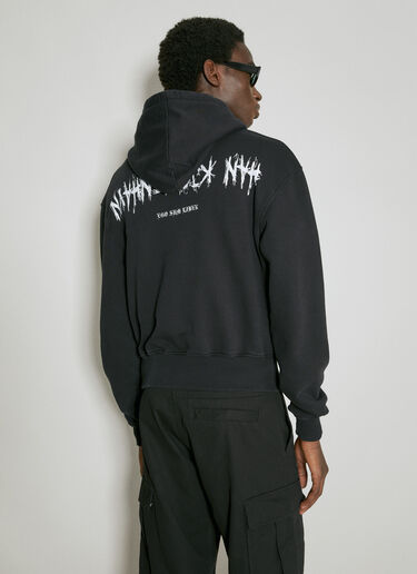 Han Kjøbenhavn Upside Down Cropped Hooded Sweatshirt Black han0154008