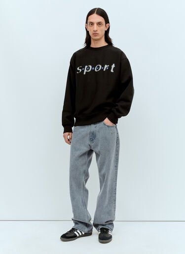 Stüssy Dot Sport Crewneck Sweatshirt Black sts0156033