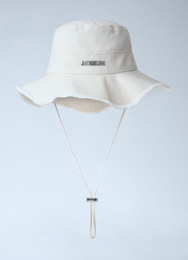 Jacquemus Le Bob Artichaut Bucket Hat White jac0366001