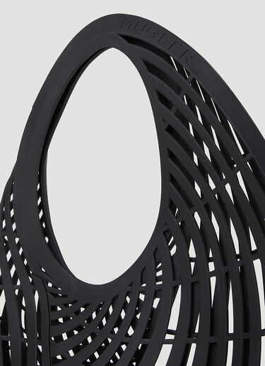 Mugler Spiral Cut-Out Tote Bag Black mug0252060