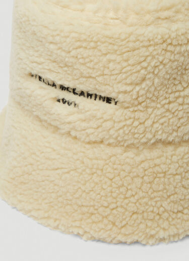 Faux Fur Bucket Hat Stella McCartney Faux Fur Bucket Hat Cream stm0249040