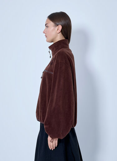 LN-CC® - Cecilie Bahnsen: Soft Fleece Frederik Anorak - Brown Cecilie Bahnsen Soft Fleece Frederik Anorak Brown cec0266012
