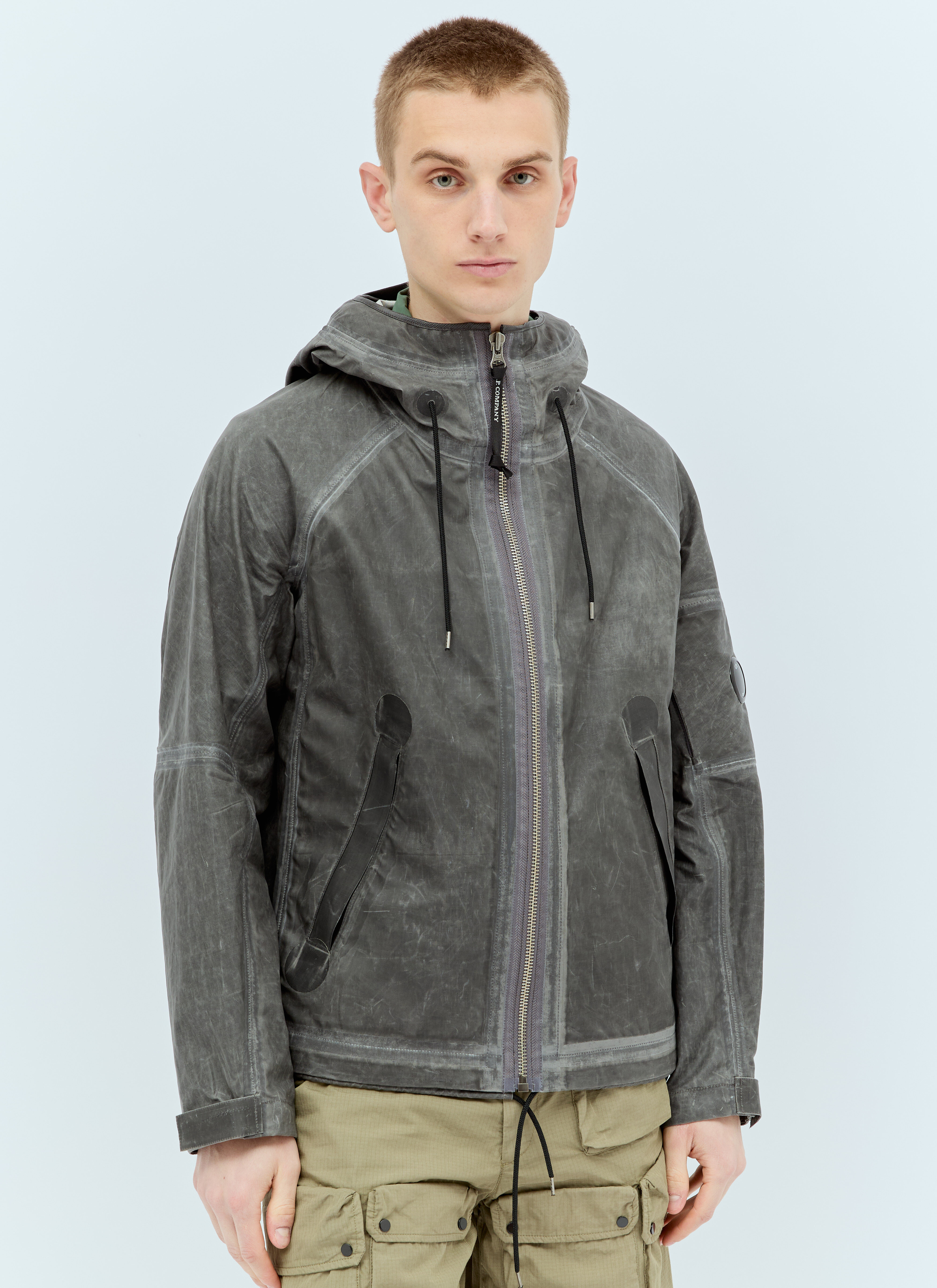 C.P. Company Men's' Two Hooded Jacket in Grey | LN-CC®