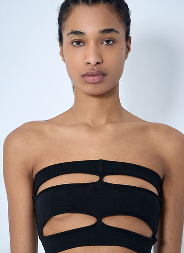 Rick Owens 仿旧抹胸上衣  黑色 ric0260007