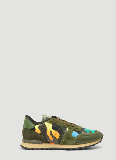 Valentino Rockrunner Camouflage Sneakers Black val0143022