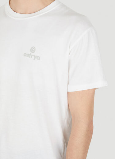 Ostrya ロゴプリントTシャツ ホワイト ost0150008