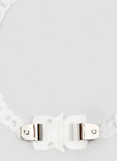 1017 ALYX 9SM Transparent Buckle Chain Necklace White aly0143018