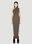 Gucci Asymmetric One Shoulder Maxi Dress Black guc0252056