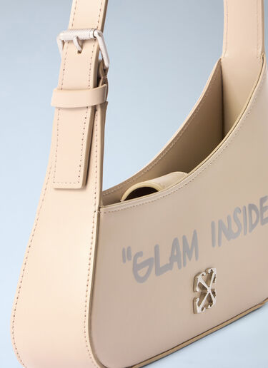 LN-CC® - Off-White: Jitney Shoulder Quote - Beige Off-White Jitney Shoulder Quote Beige ofw0264315