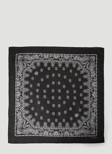 Saint Laurent Paisley Bandana Black sla0251184