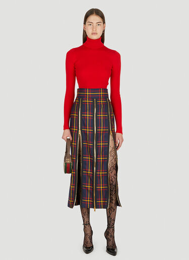 Gucci 细纱针织卷领毛衣 红色 guc0251064