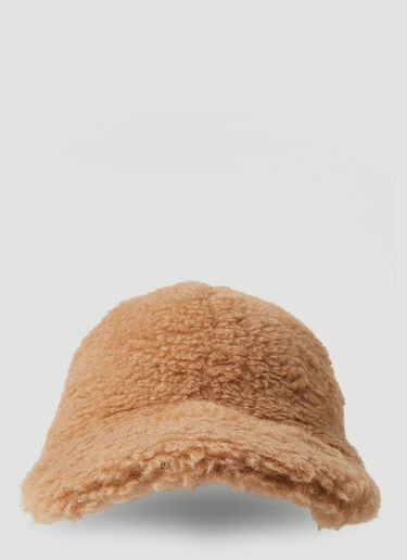 Max Mara Gimmy Fluffy Baseball Hat Camel max0250053