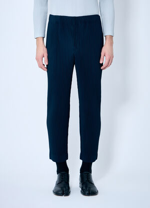 Homme Plissé Issey Miyake Straight Pleated Pants Black hmp0160003