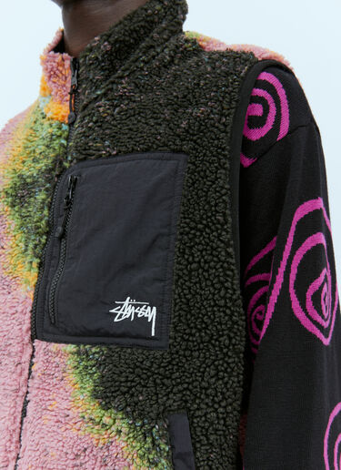 Stüssy Jacquard Dye Sherpa Vest Pink sts0151011