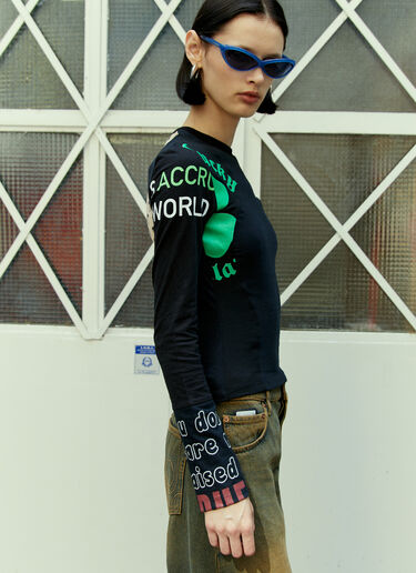 Regenerated Graphic T-Shirt Marine Serre Regenerated Graphic T-Shirt Black mrs0254007