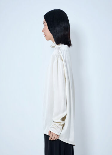 LN-CC® - Toteme: Slouch-Neck Blouse - Cream Toteme Slouch-Neck Blouse Cream tot0265031