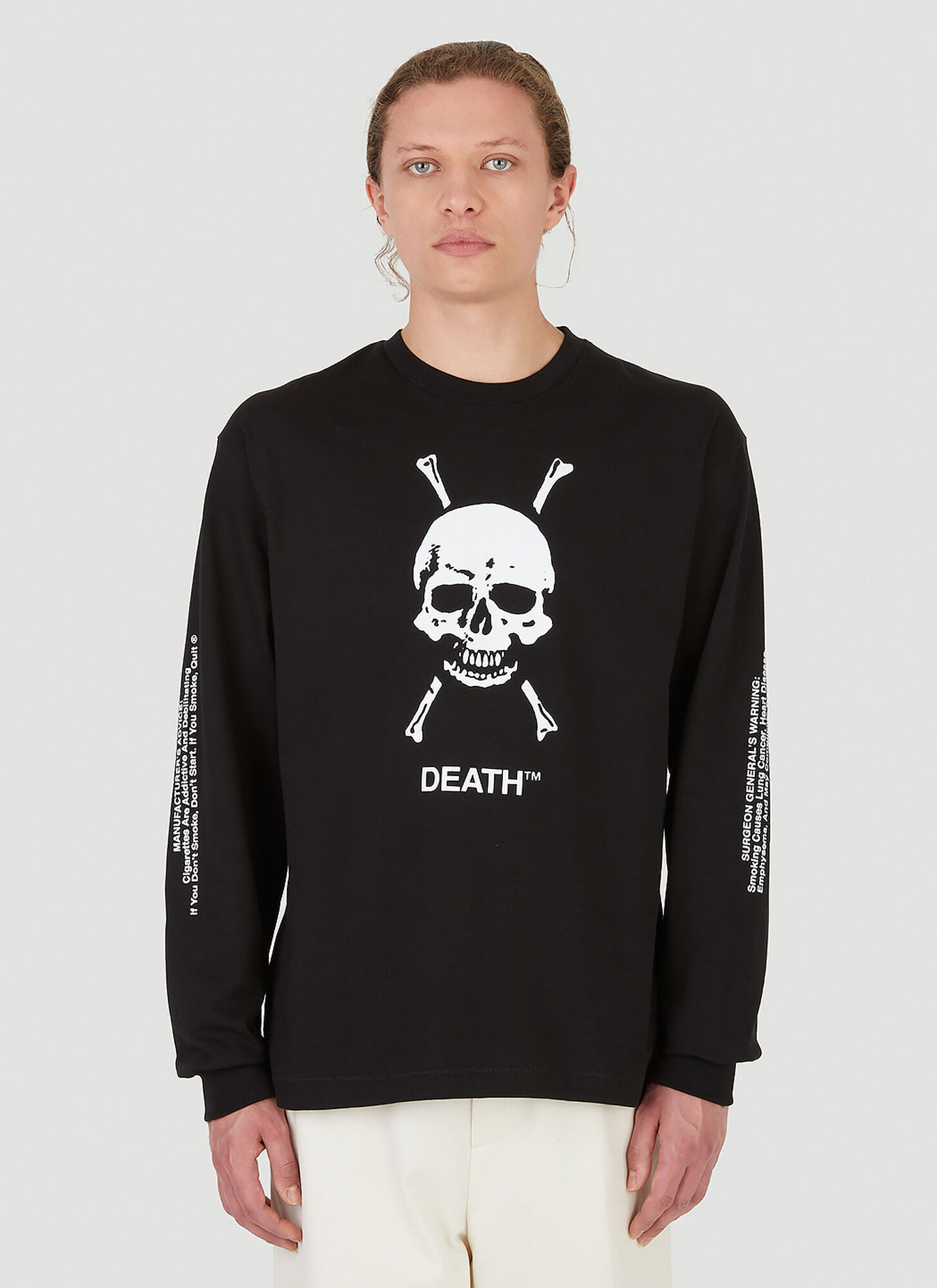 Death Cigarettes Death Sweatshirt In Black